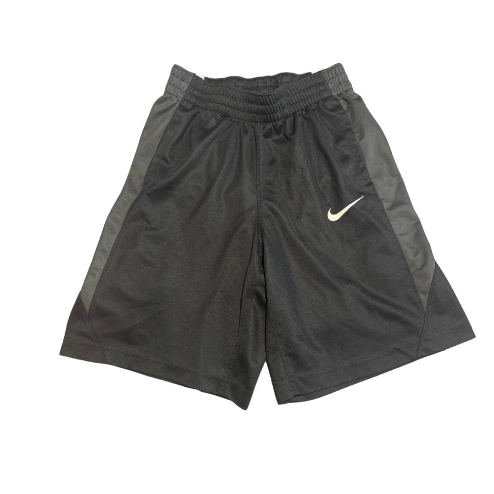 Nike Kids Black Shorts with Gray Accents